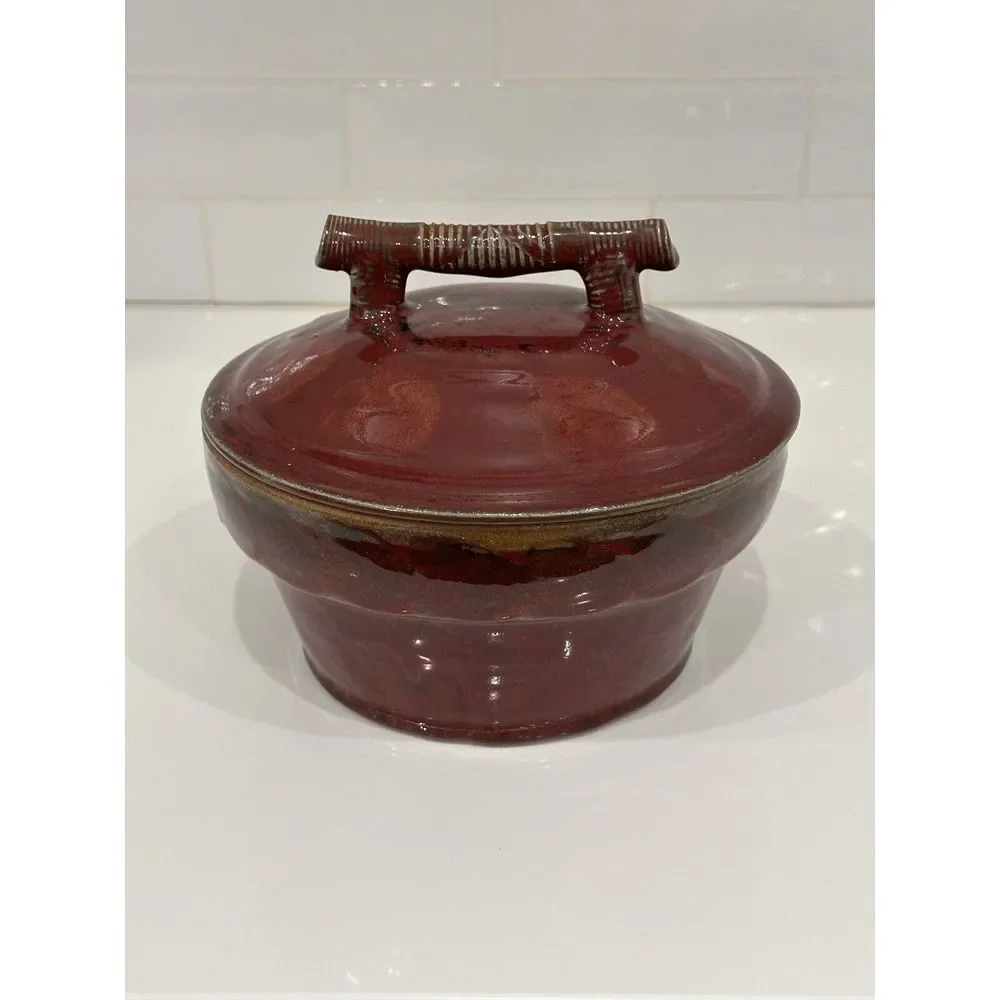David Norton Handmade Pottery VEGETABLE /  SEAFOOD STEAMER‎ Signed